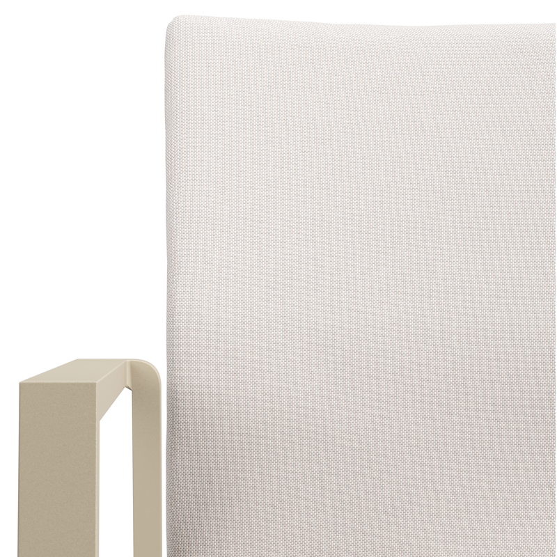 Madura tuinstoel in beige aluminium en beige comfort textileen