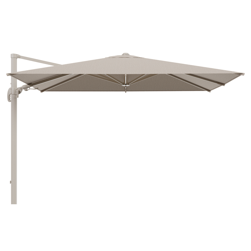 Avola zweefparasol met tiltfunctie in beige aluminium en rustic Weather+Softtouch parasoldoek - L1 200 x L2 300 cm (zonder voet)