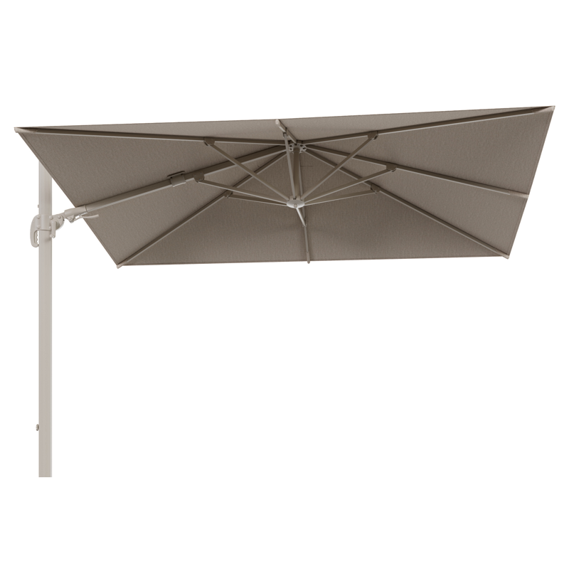 Avola zweefparasol met tiltfunctie in beige aluminium en rustic Weather+Softtouch parasoldoek - L1 200 x L2 300 cm (zonder voet)
