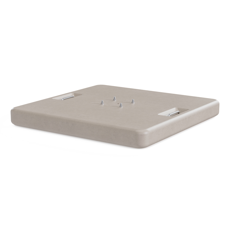 Pied de parasol Pedito en béton beige de 120 kg