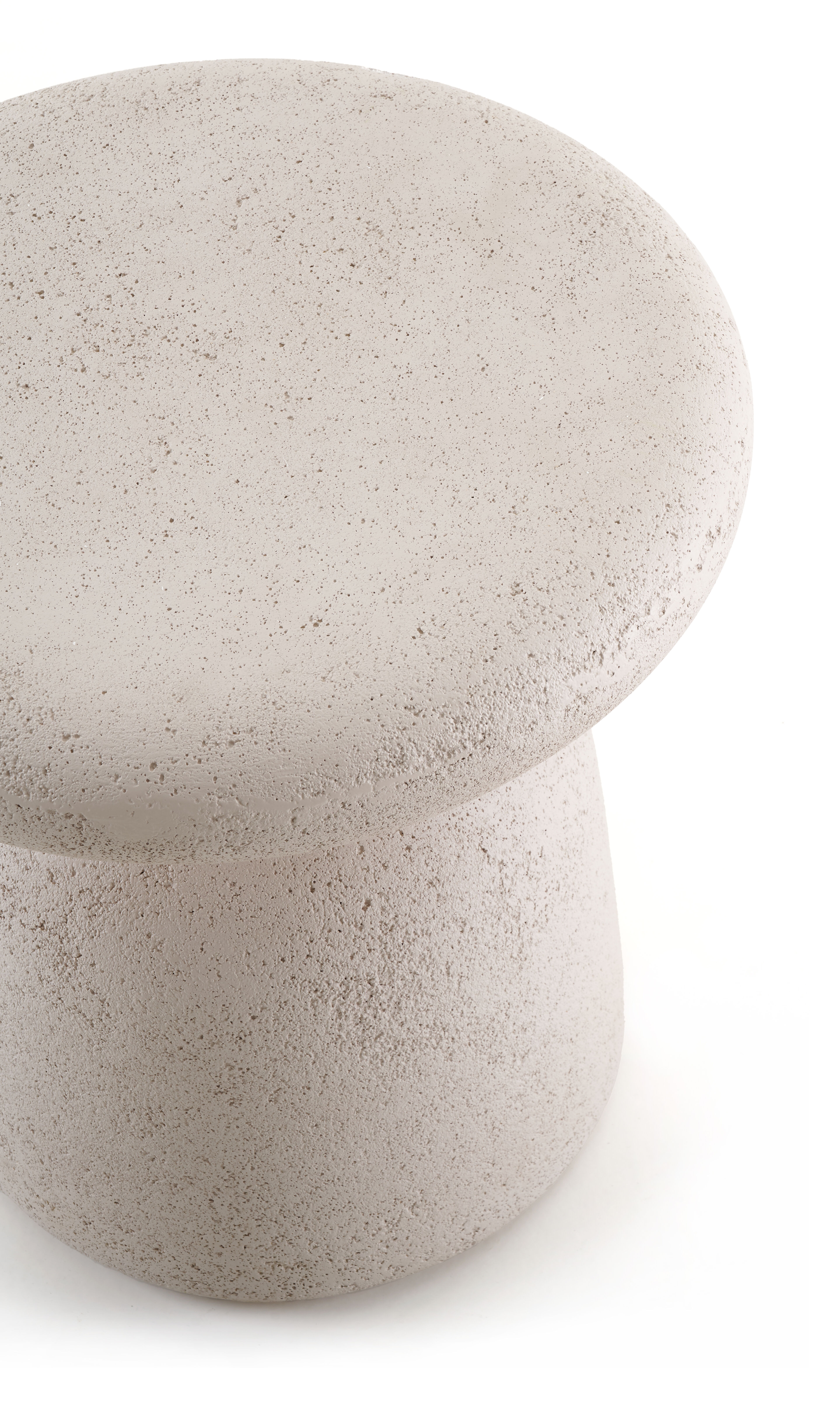 Globo bijzettafel in beige beton beige - Dia. 40 x H 40 cm