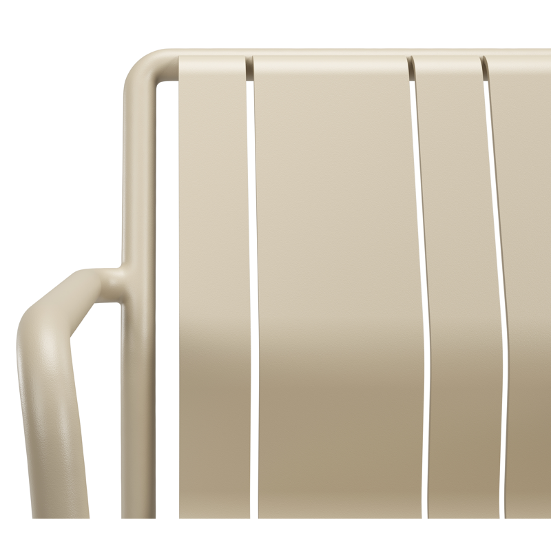 Bolito tuinstoel in beige aluminium