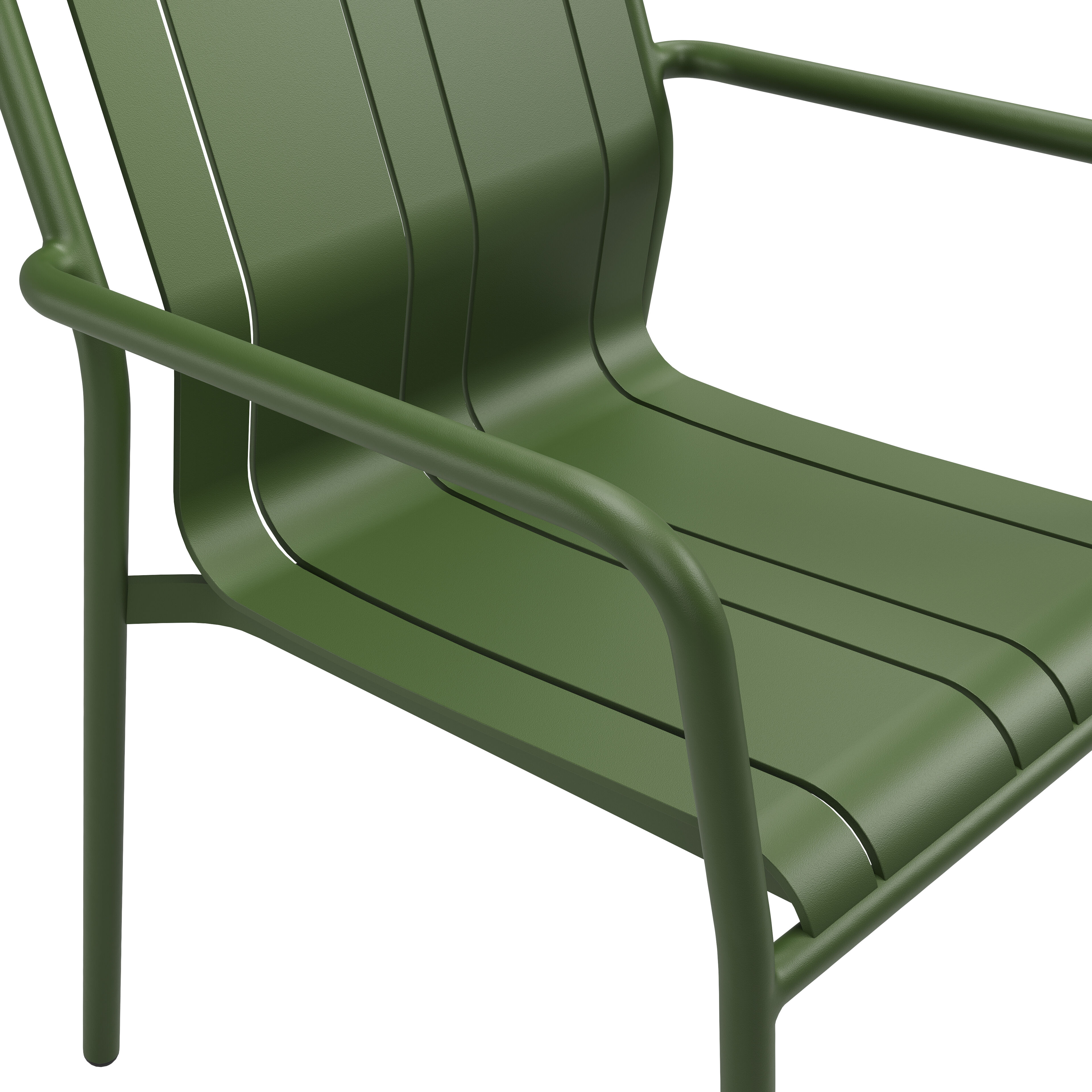 Bolito tuinstoel in groen aluminium