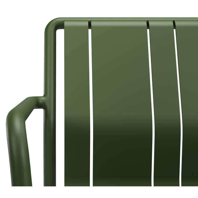 Bolito tuinstoel in groen aluminium