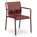 Bolito tuinstoel in ruby aluminium