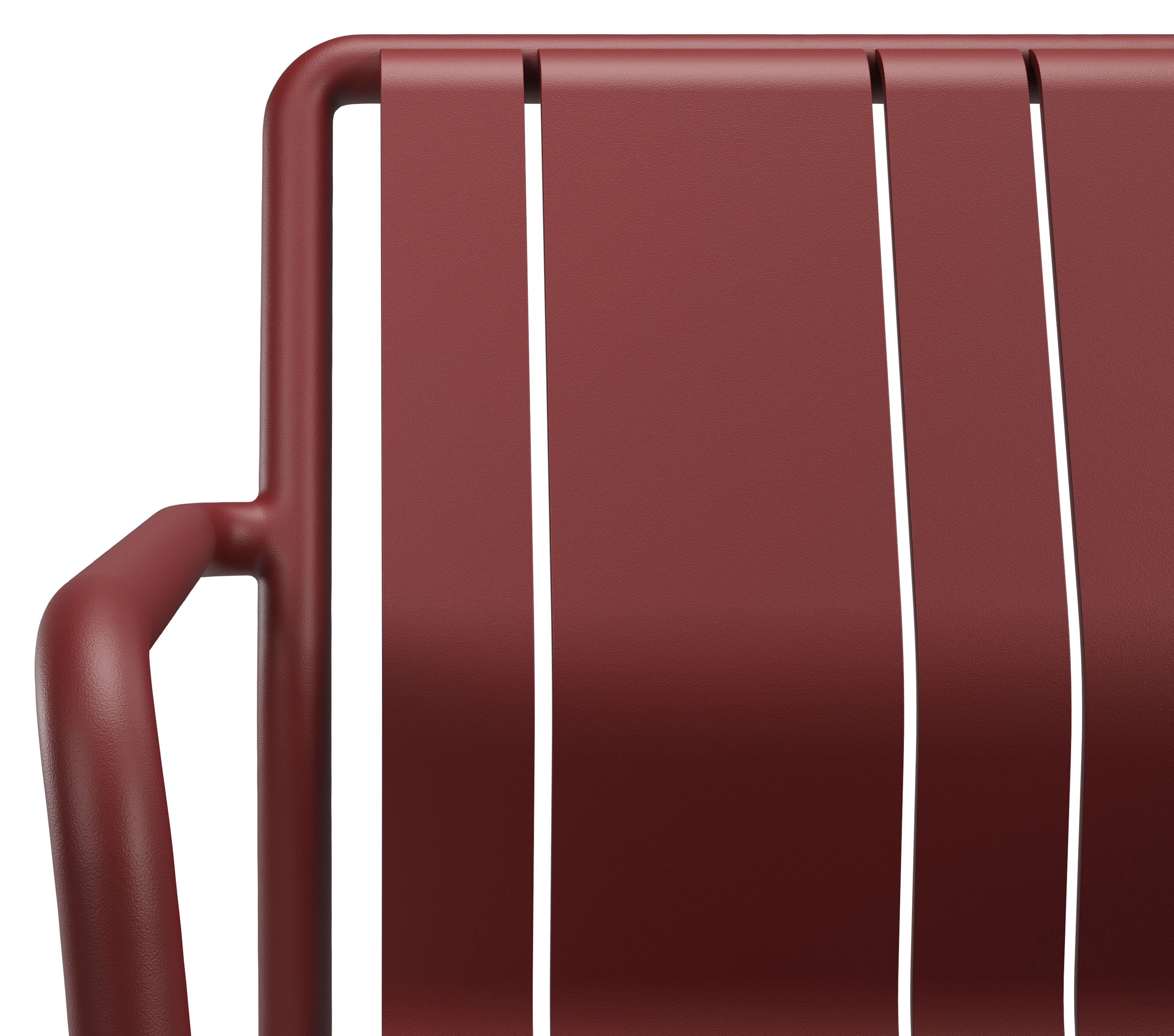 Bolito tuinstoel in ruby aluminium