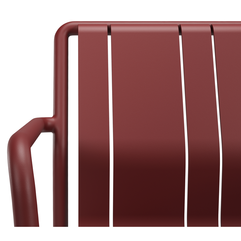 Bolito tuinstoel in ruby aluminium