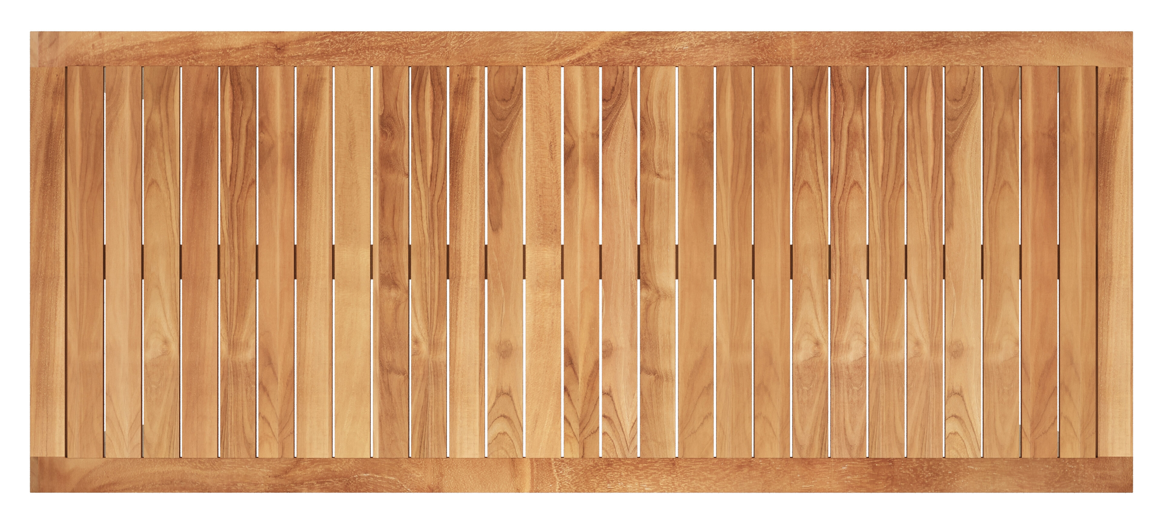 Varese tuintafel rechthoekig in beige aluminium en teak - L 220 x B 92 x H 73.5 cm