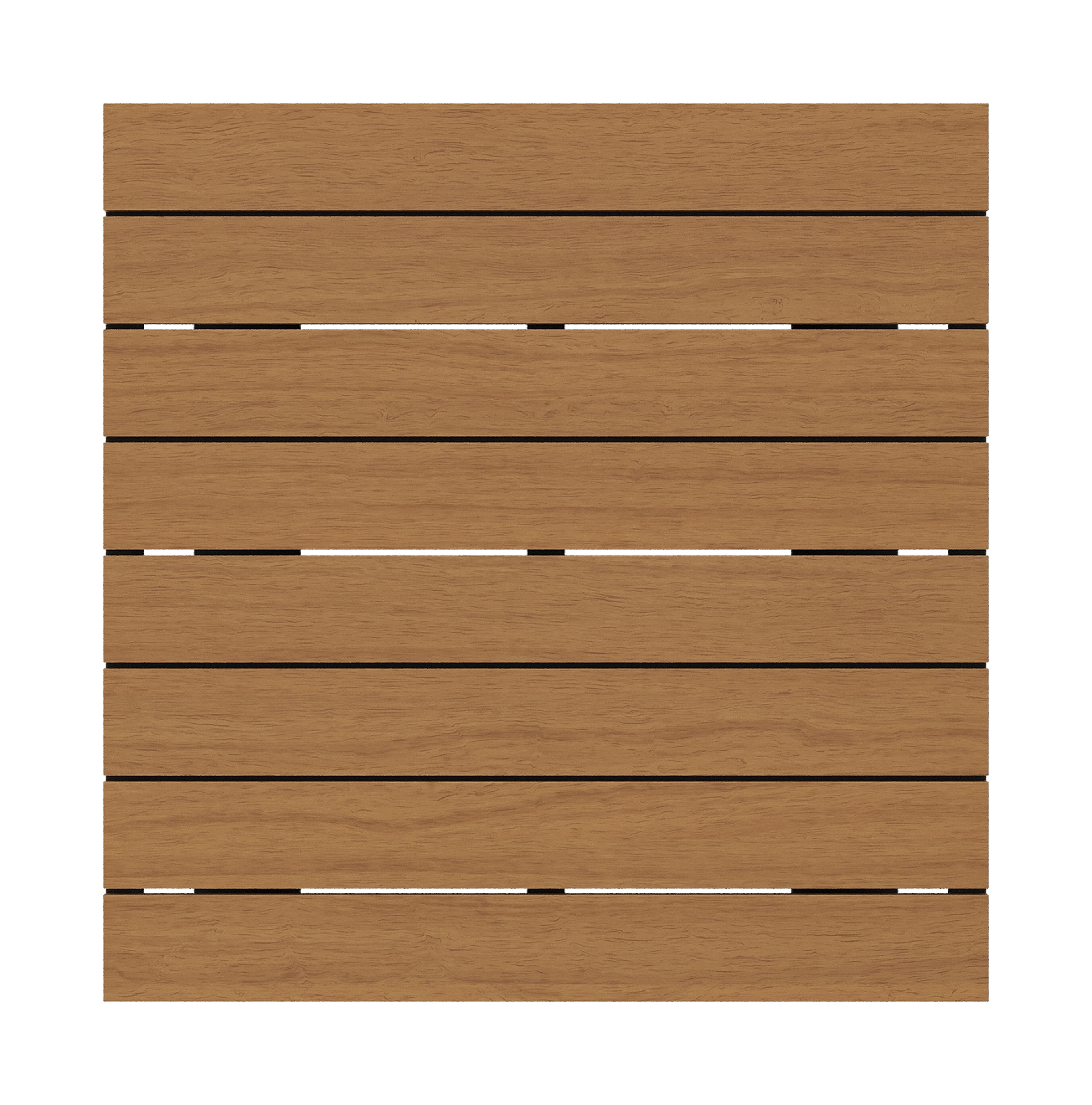 Alora loungetafel in zwart aluminium en polywood - L 77 x B 77 x H 36 cm