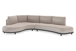 Chaise longue rechts + 2-zit organisch