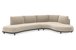 Chaise longue links + 2-zit organisch