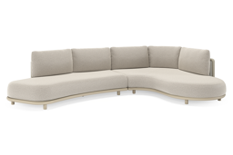 Chaise longue rechts + 2-zit organisch