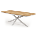 Wit aluminium en teak