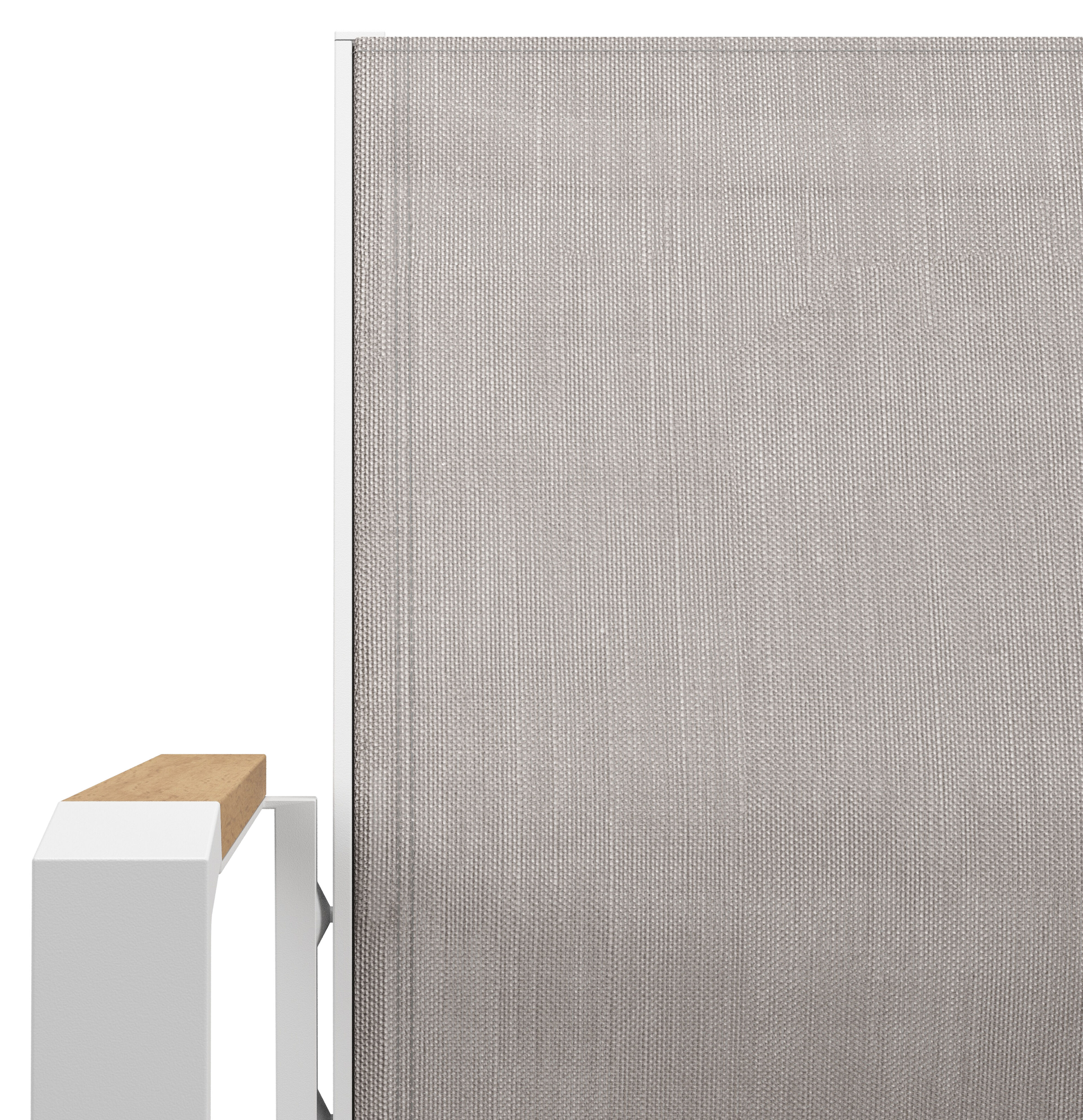 Bahia tuinset in wit aluminium en polywood met 8 stapelbare Bahia tuinstoelen