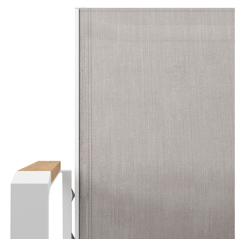 Bahia tuinset in wit aluminium en polywood met 8 stapelbare Bahia tuinstoelen