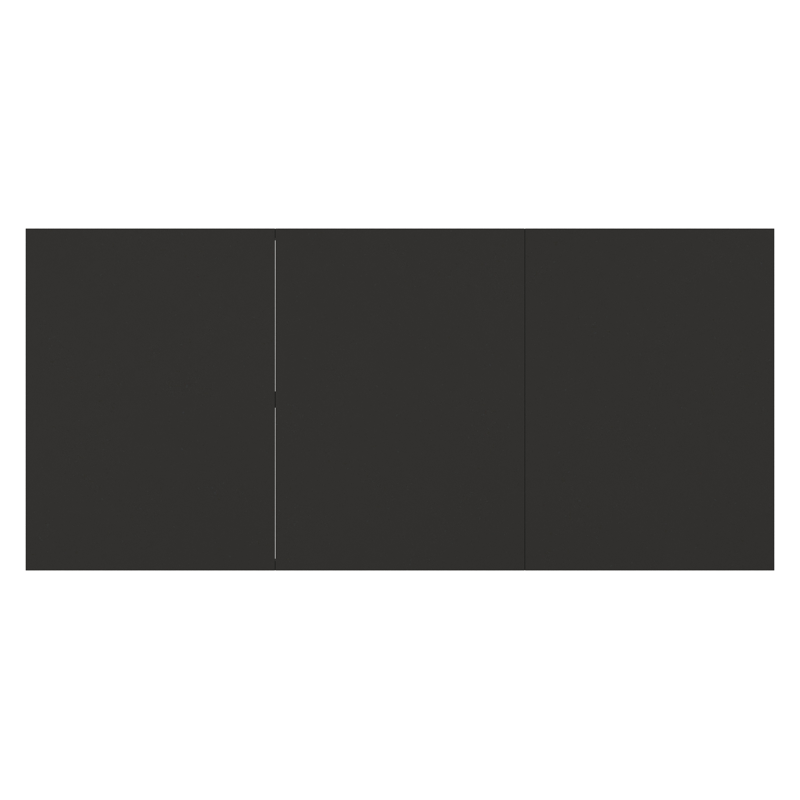 Bahia tuintafel rechthoekig in zwart aluminium en sintered stone zwart - L 200 x B 89 x H 75 cm
