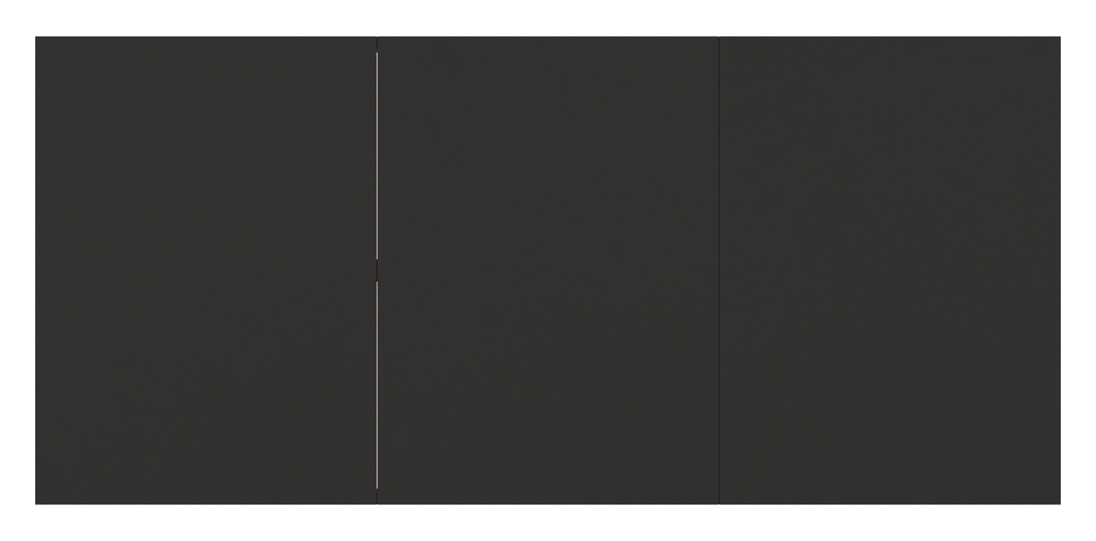 Bahia tuintafel rechthoekig in zwart aluminium en sintered stone zwart - L 200 x B 89 x H 75 cm