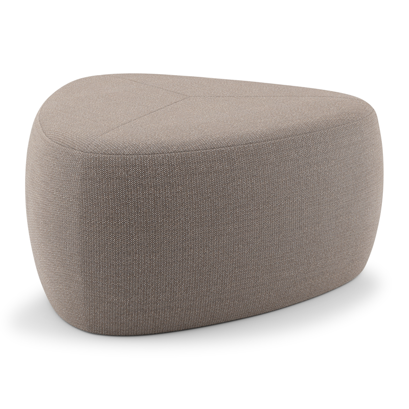Pouf Masso en all weather sunbrella luxe savane earth - Lrg. 60 x Prof. 60 x Haut. 35 cm