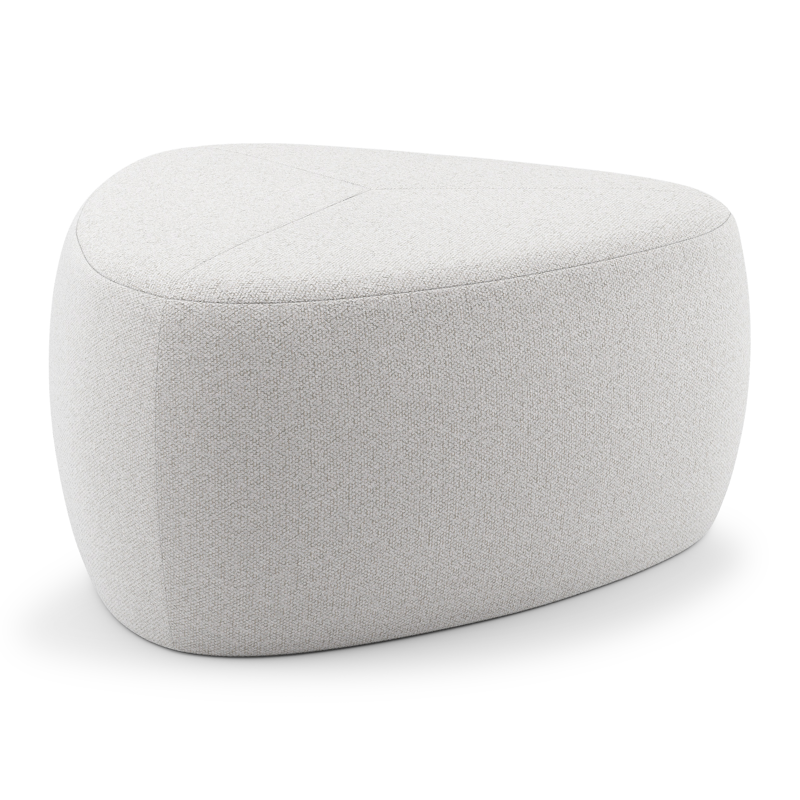 Masso poef in ego eggshell all weather solica - B 60 x D 60 x H 35 cm