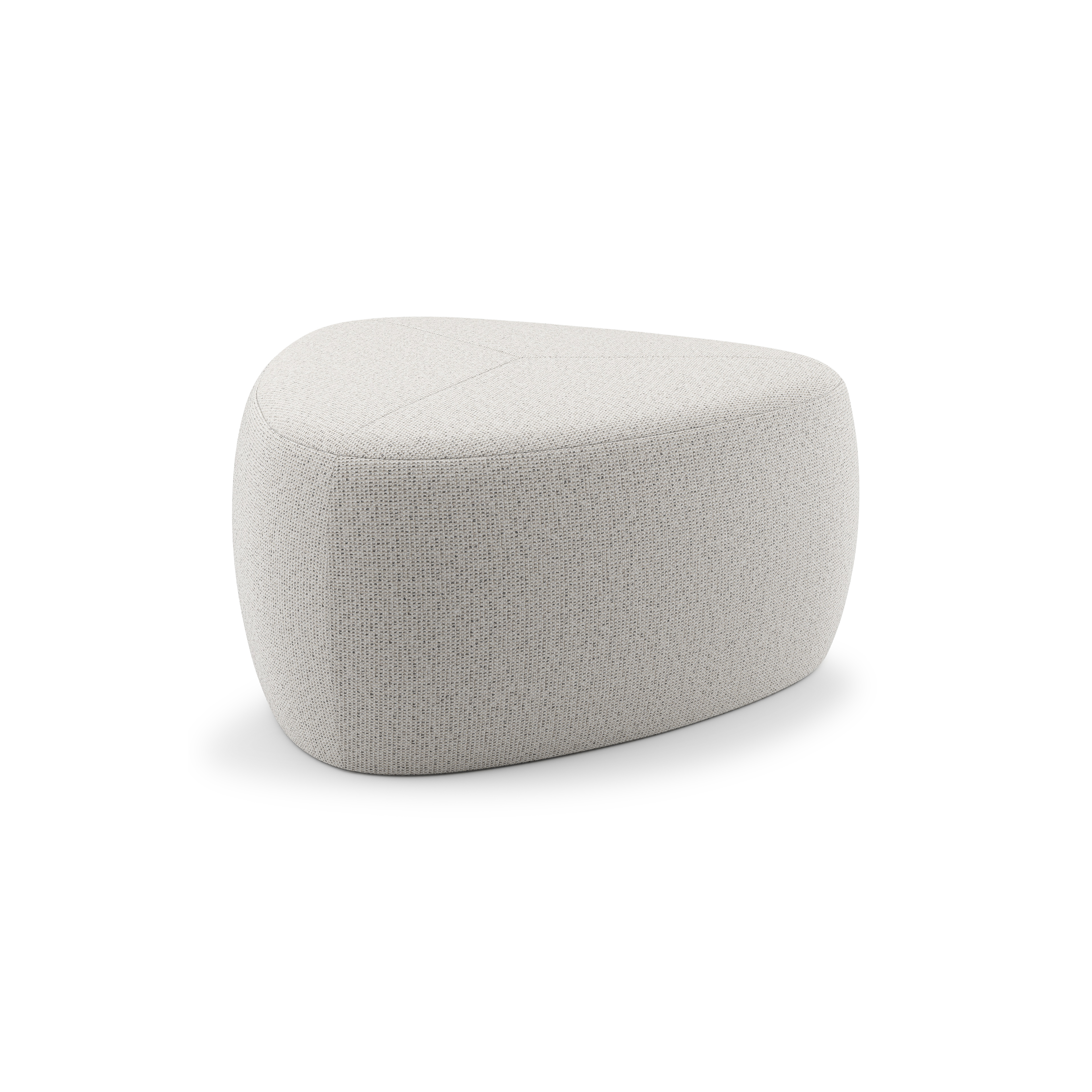Pouf Masso en allweathersolica firenze natural - Lrg. 60 x Prof. 60 x Haut. 35 cm