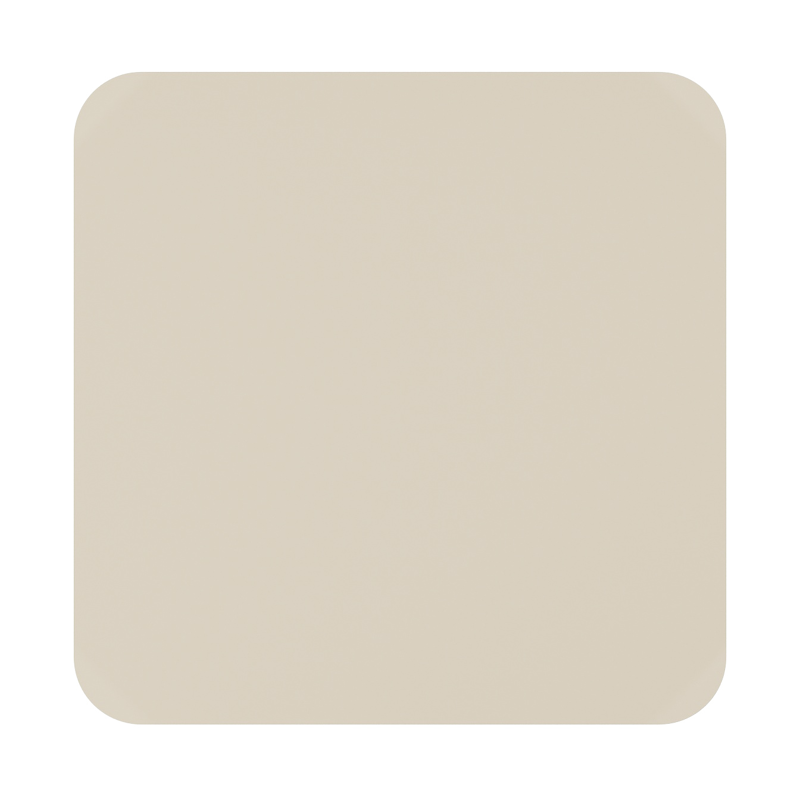 Orso tuintafel afgerond vierkant in beige aluminium - L 90 x B 90 x H 75 cm