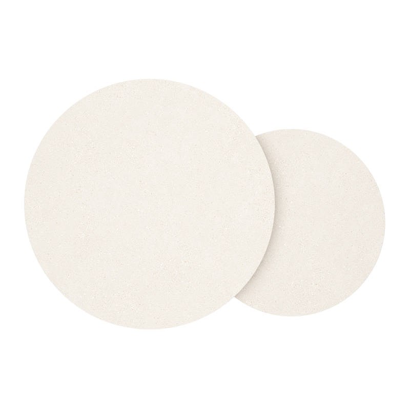 Lindo loungetafel in beige aluminium en sintered stone crema minerale
