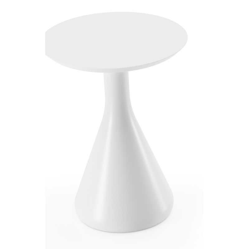 Bomero bijzettafel in wit aluminium - Dia. 34 x H 46 cm