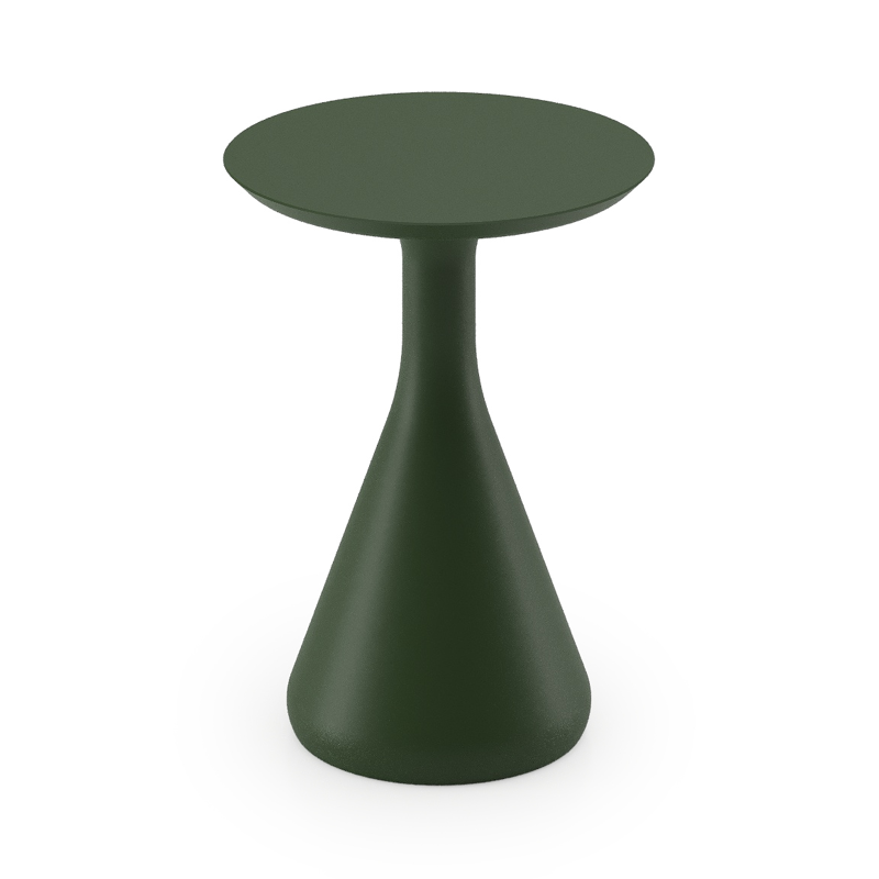 Bomero bijzettafel in groen aluminium - Dia. 34 x H 46 cm