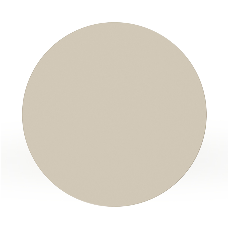 Bomero bijzettafel in beige aluminium - Dia. 48 x - Dia. 48 x H 51 cm