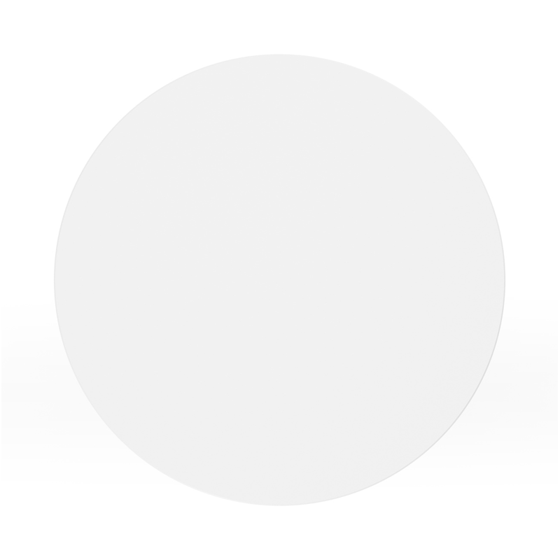 Table d'appoint Bomero en aluminium blanc - Dia. 48 x - Diam. 48 x Haut. 51 cm