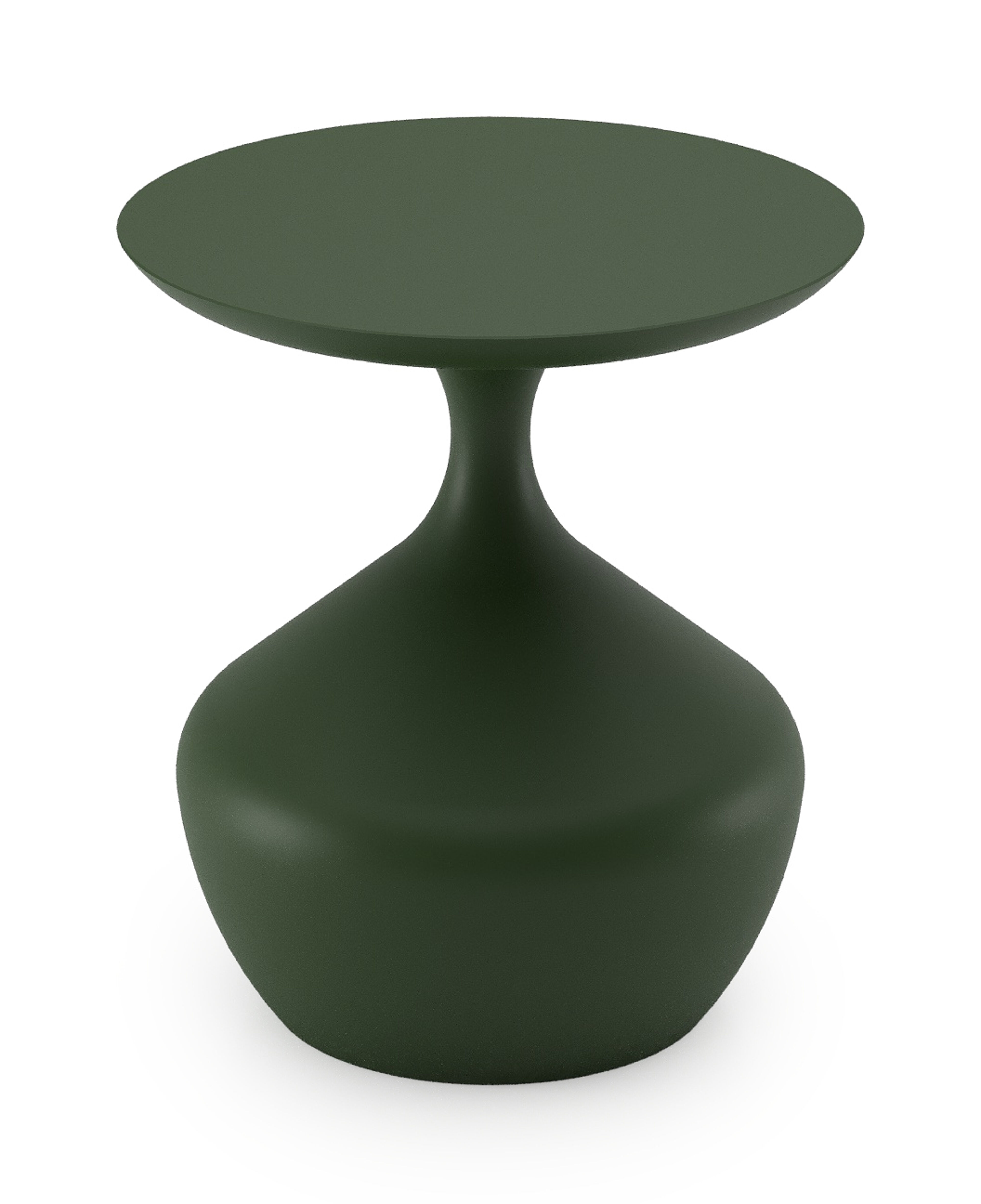 Bomero bijzettafel in groen aluminium - Dia. 48 x - Dia. 48 x H 51 cm