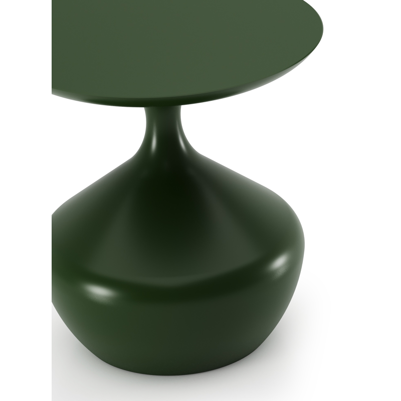 Bomero bijzettafel in groen aluminium - Dia. 48 x - Dia. 48 x H 51 cm