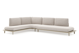 Chaise longue rechts + 3-zit