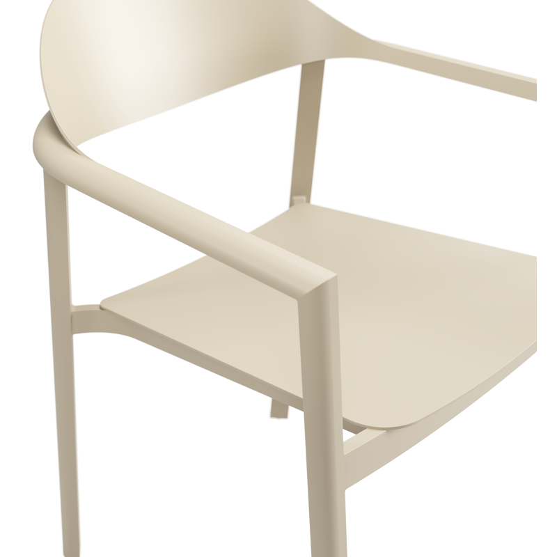 Piemonte tuinstoel in beige aluminium