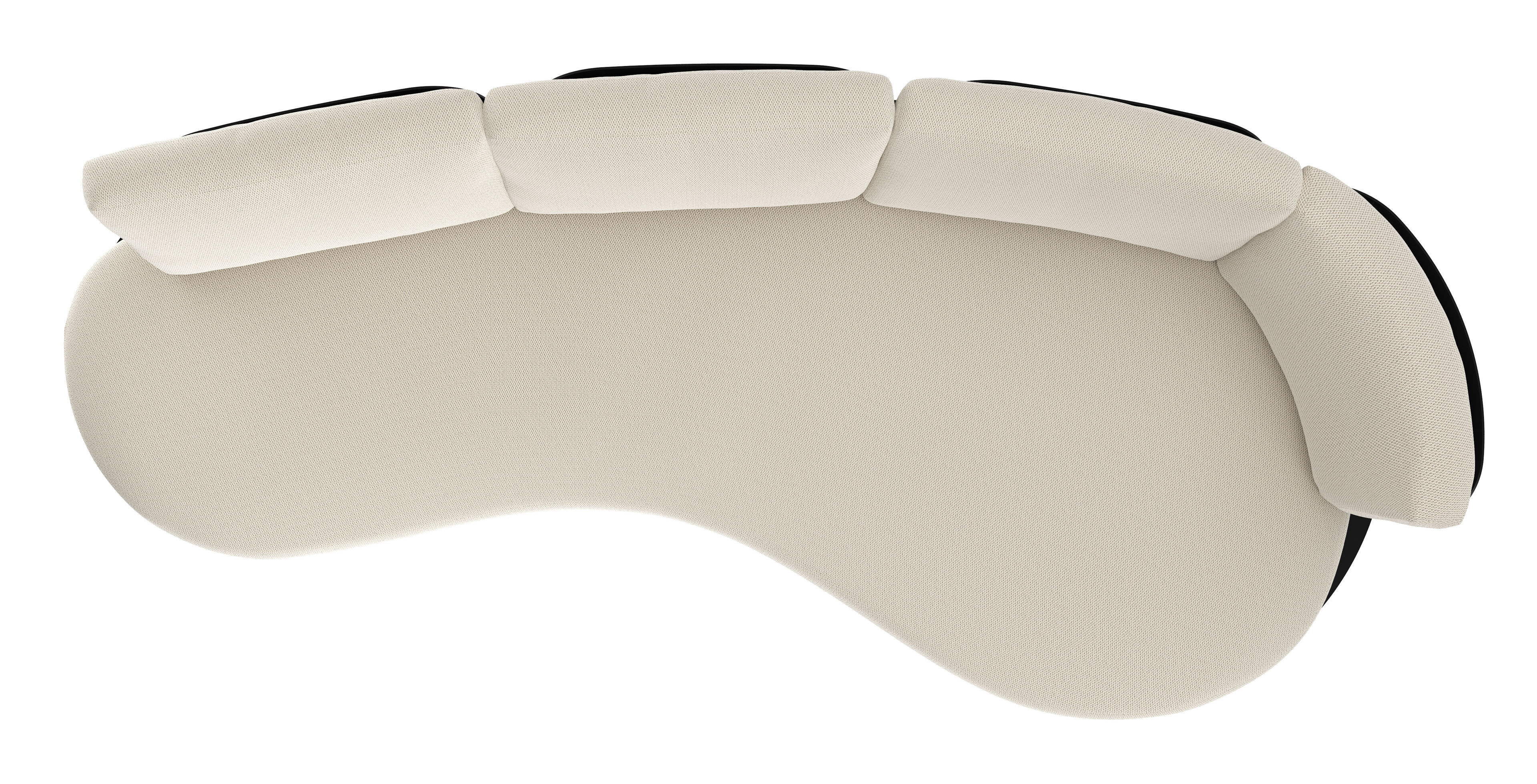 Donato loungebank in zwart aluminium met lopi marble all weather sunbrella® luxe kussen