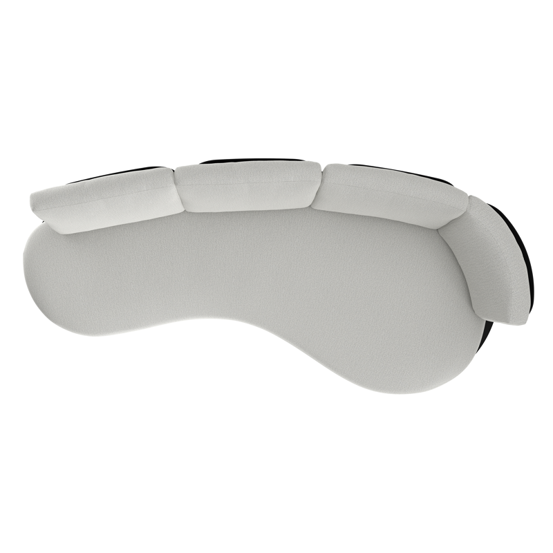 Donato loungebank in zwart aluminium met savane nimbus all weather sunbrella® luxe kussen