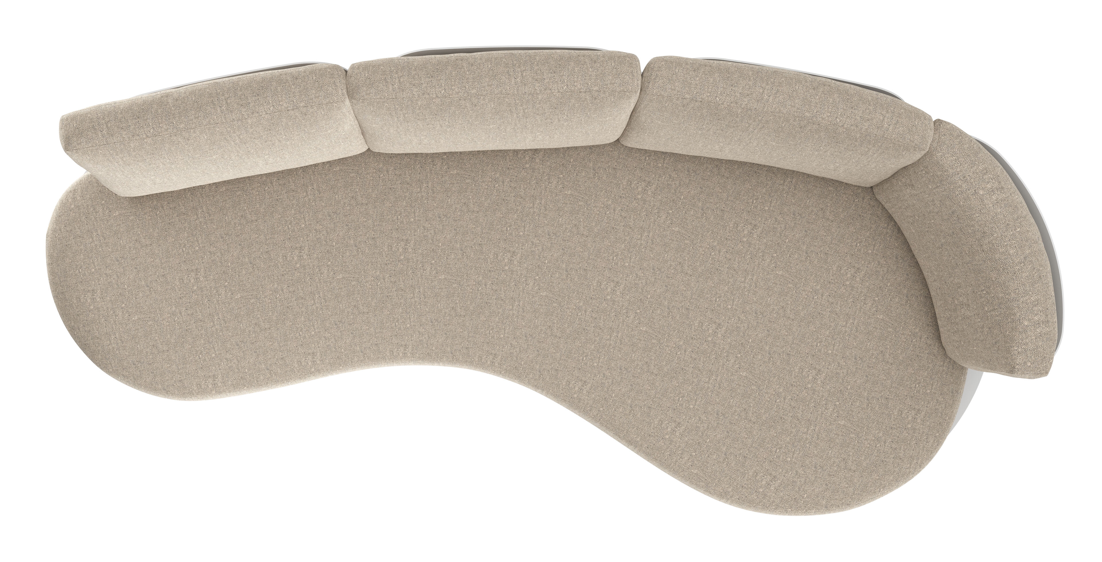 Donato loungebank in wit aluminium met chartres pewter all weather sunbrella® luxe kussen