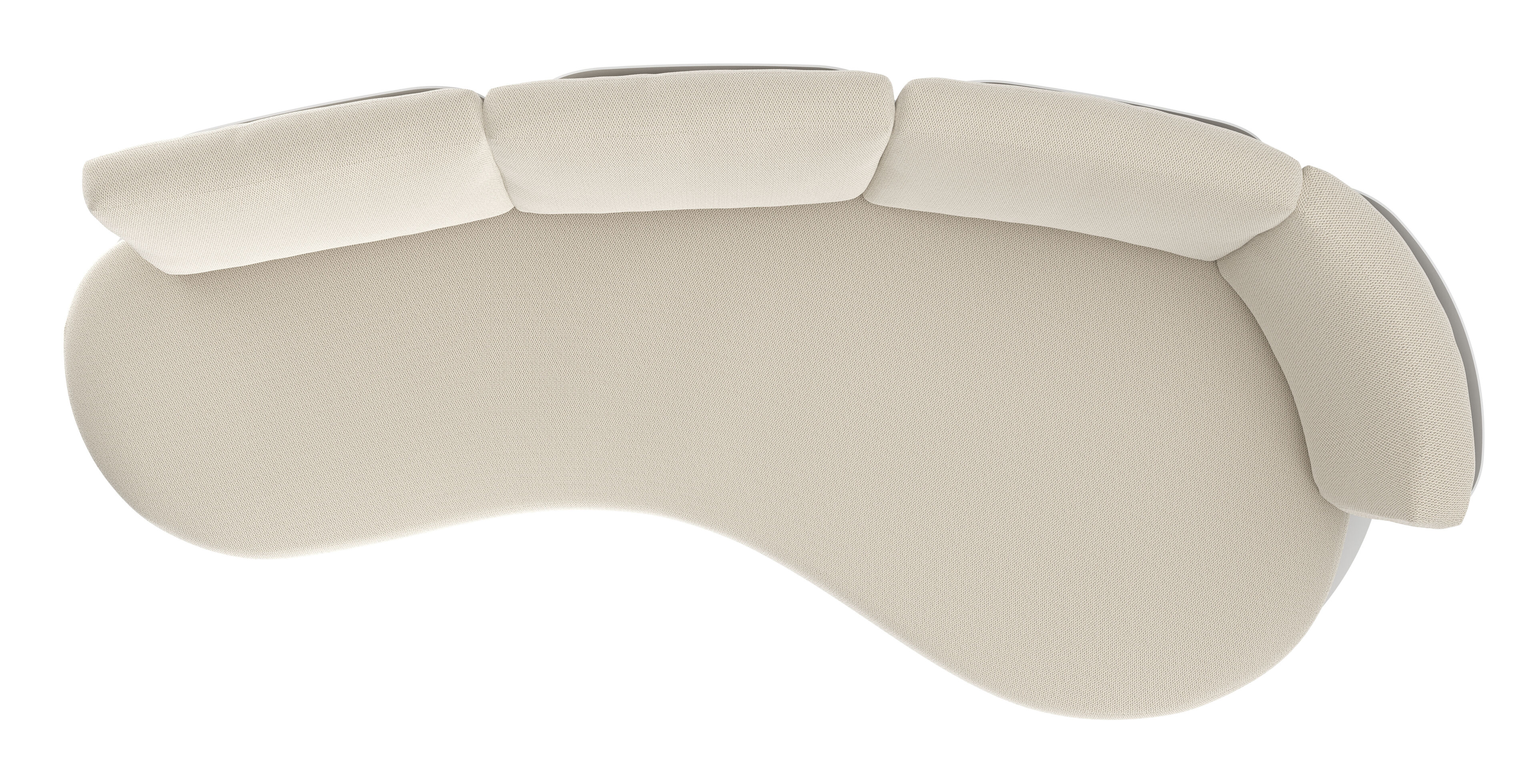 Donato loungebank in wit aluminium met lopi marble all weather sunbrella® luxe kussen