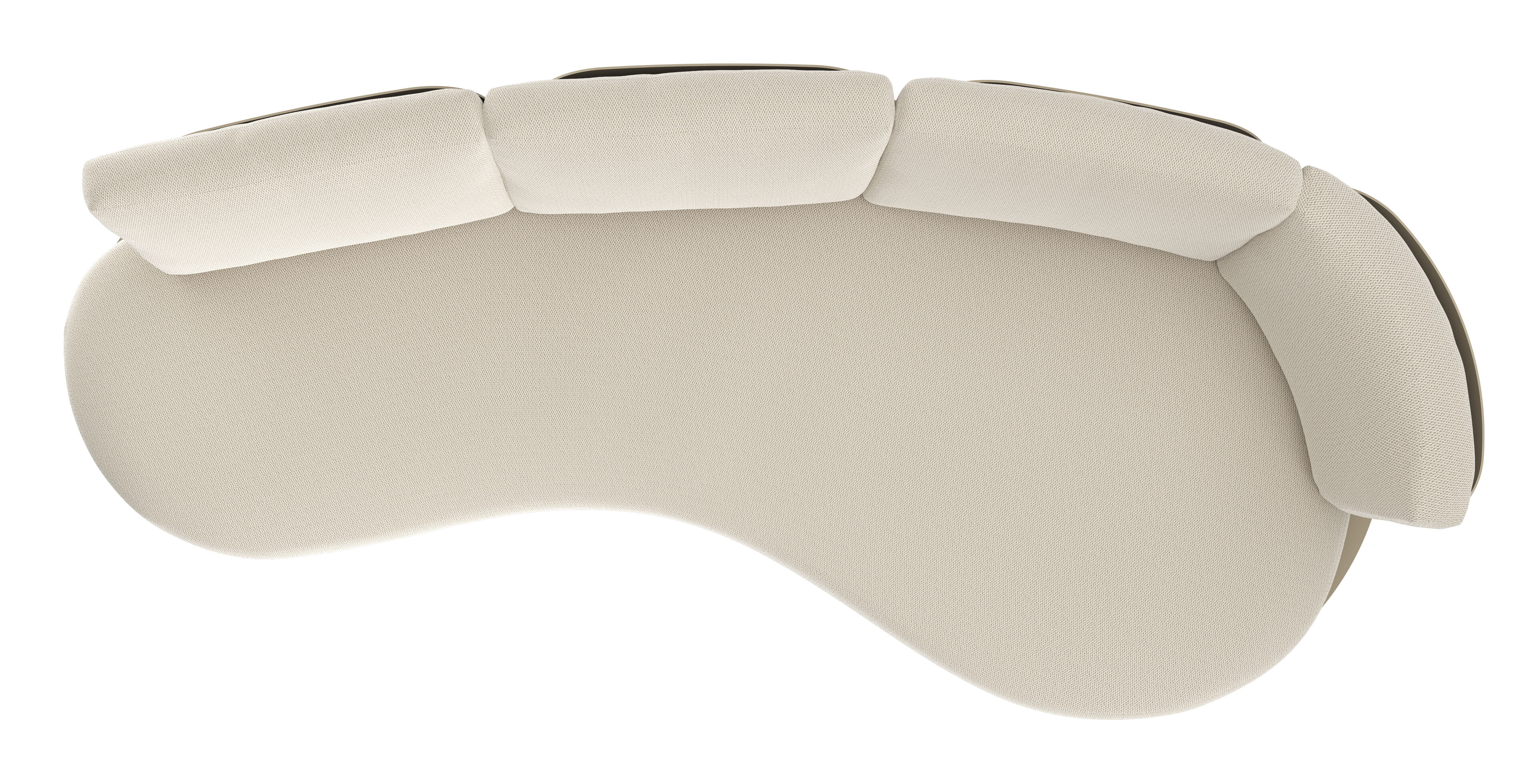 Donato loungebank in beige aluminium met lopi marble all weather sunbrella® luxe kussen