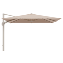 Avola zweefparasol met tiltfunctie in beige aluminium en All Weather Sunbrella Premium Natte Linen Chalk parasoldoek - L 1 200 x L2 300 cm (zonder voet)