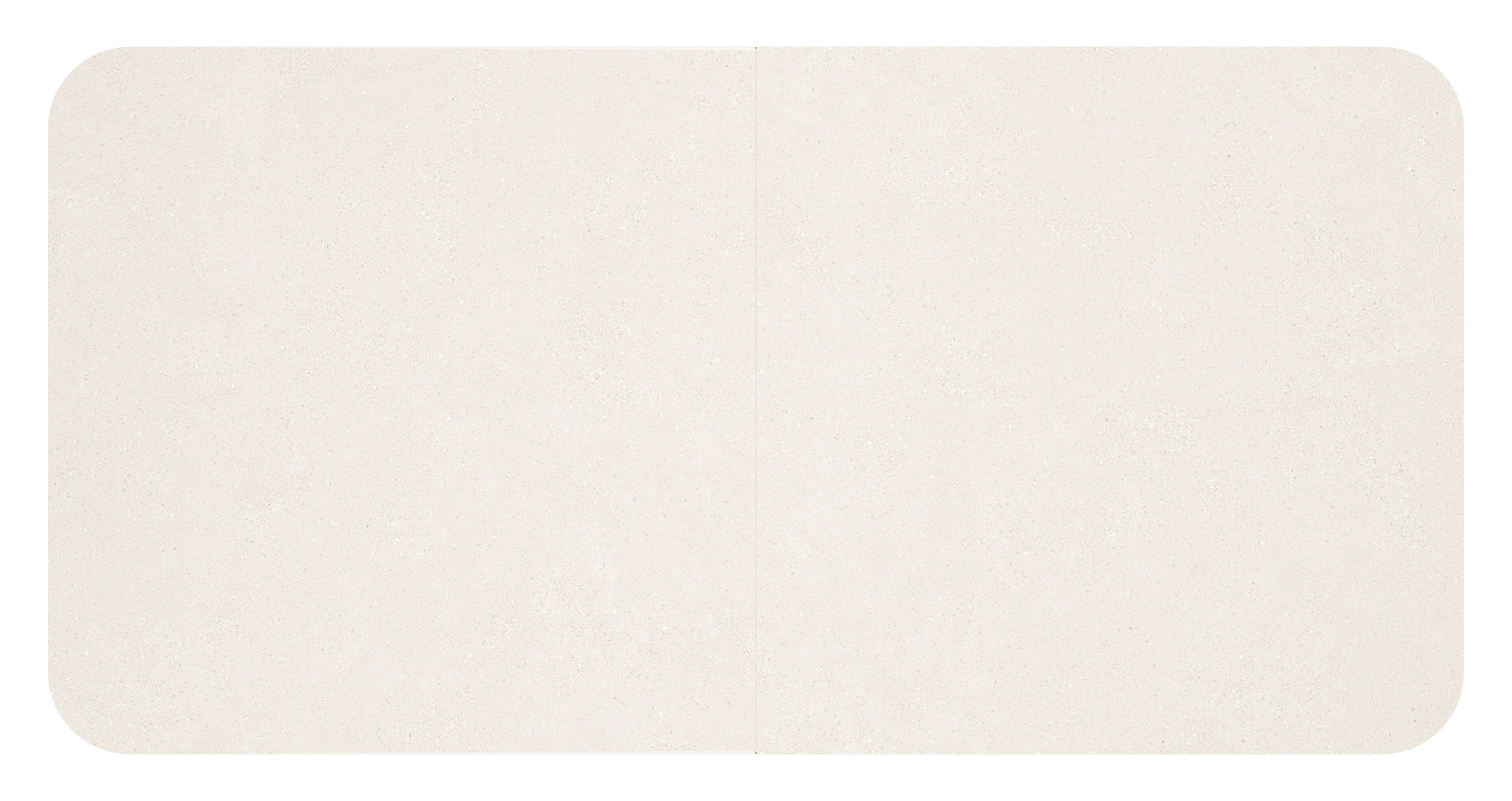 Estella tuintafel rechthoekig in beige aluminium en Crema Minerale sintered stone - L 200 - 260 x B 100 x H 75.5 cm