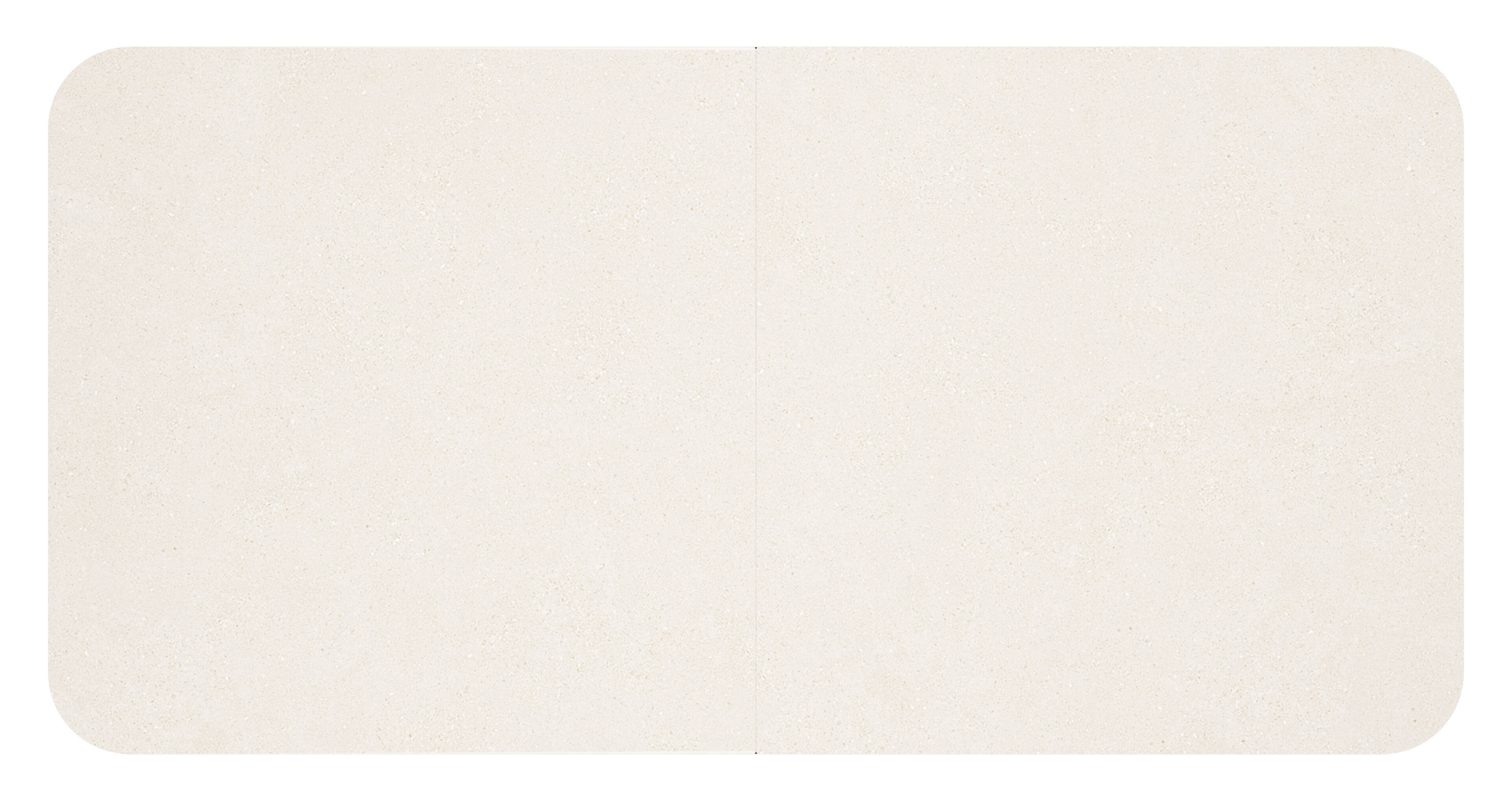 Estella tuintafel rechthoekig in zwart aluminium en Crema Minerale sintered stone - L 200 - 260 x B 100 x H 75.5 cm