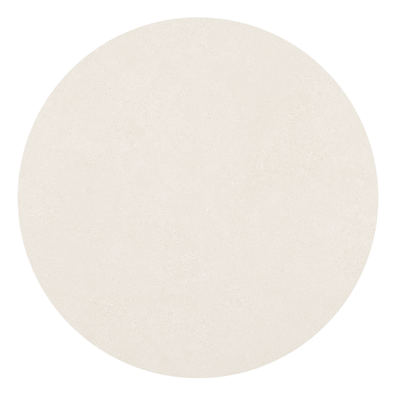 Tora tuintafel rond in beige aluminium en Beige sintered stone - Dia. 140 x H 75 cm