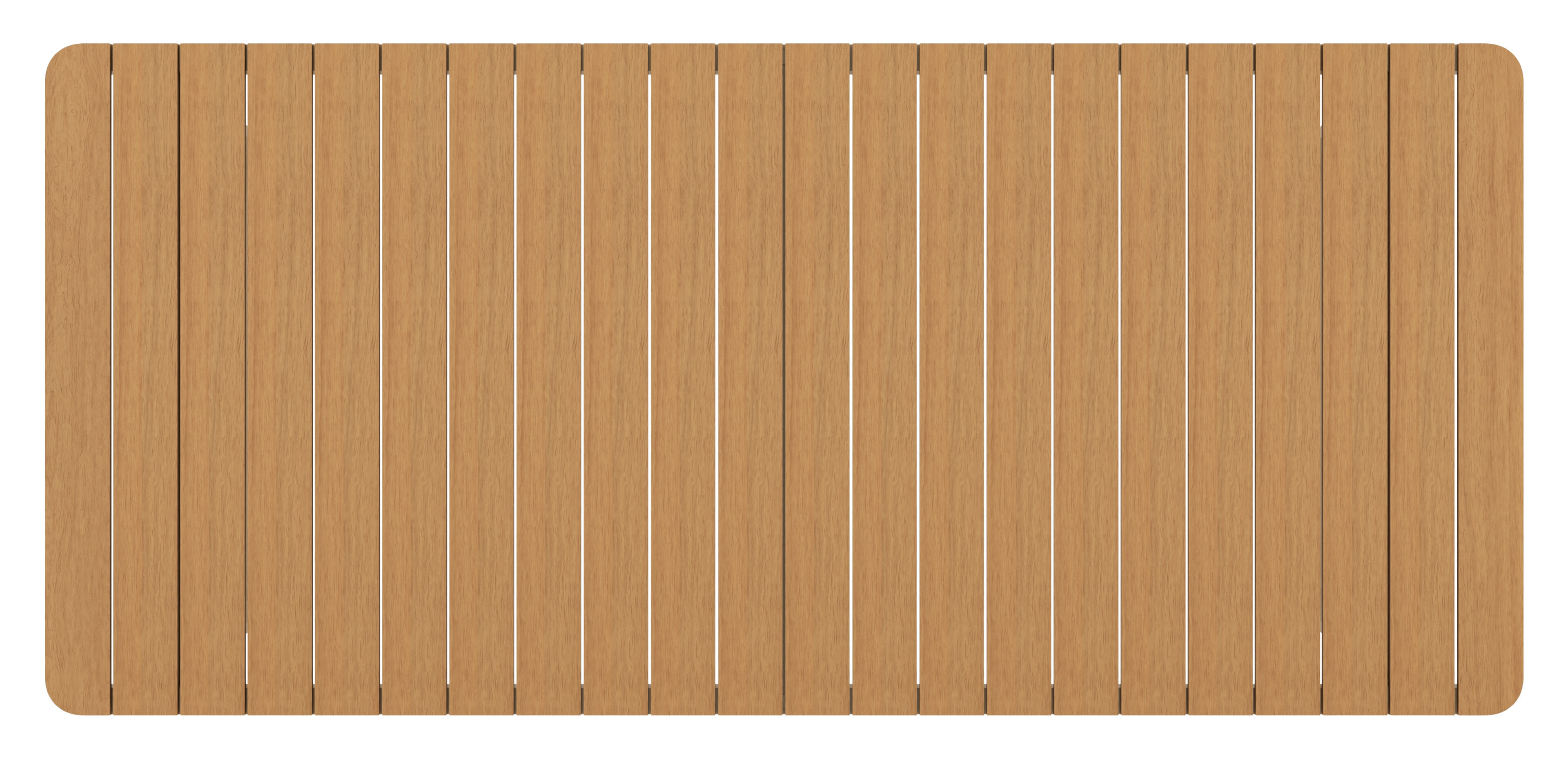 Alora tuintafel afgerond rechthoekig in beige aluminium en polywood - L 220 x B 100 x H 75 cm