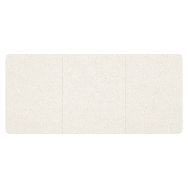 Table de jardin Alora en aluminium beige et sintered stone beige - Lg. 220 x Lrg. 100 x Haut. 75 cm