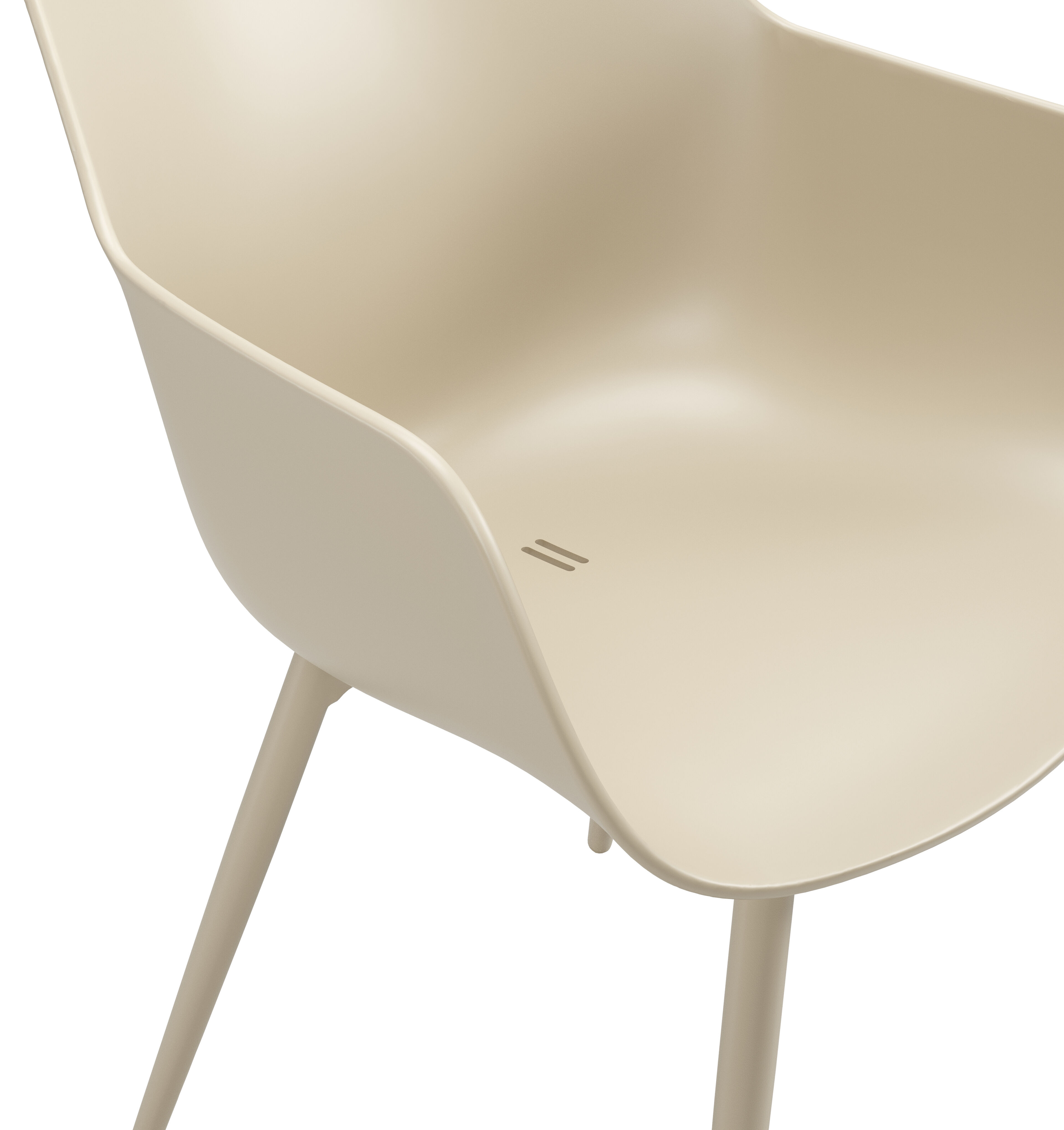 Paco tuinstoel in beige aluminium en beige kunststof