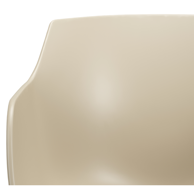 Paco tuinstoel in beige aluminium en beige kunststof
