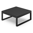 Caldela loungetafel zwart aluminium - L 70 x B 70 x H 31 cm