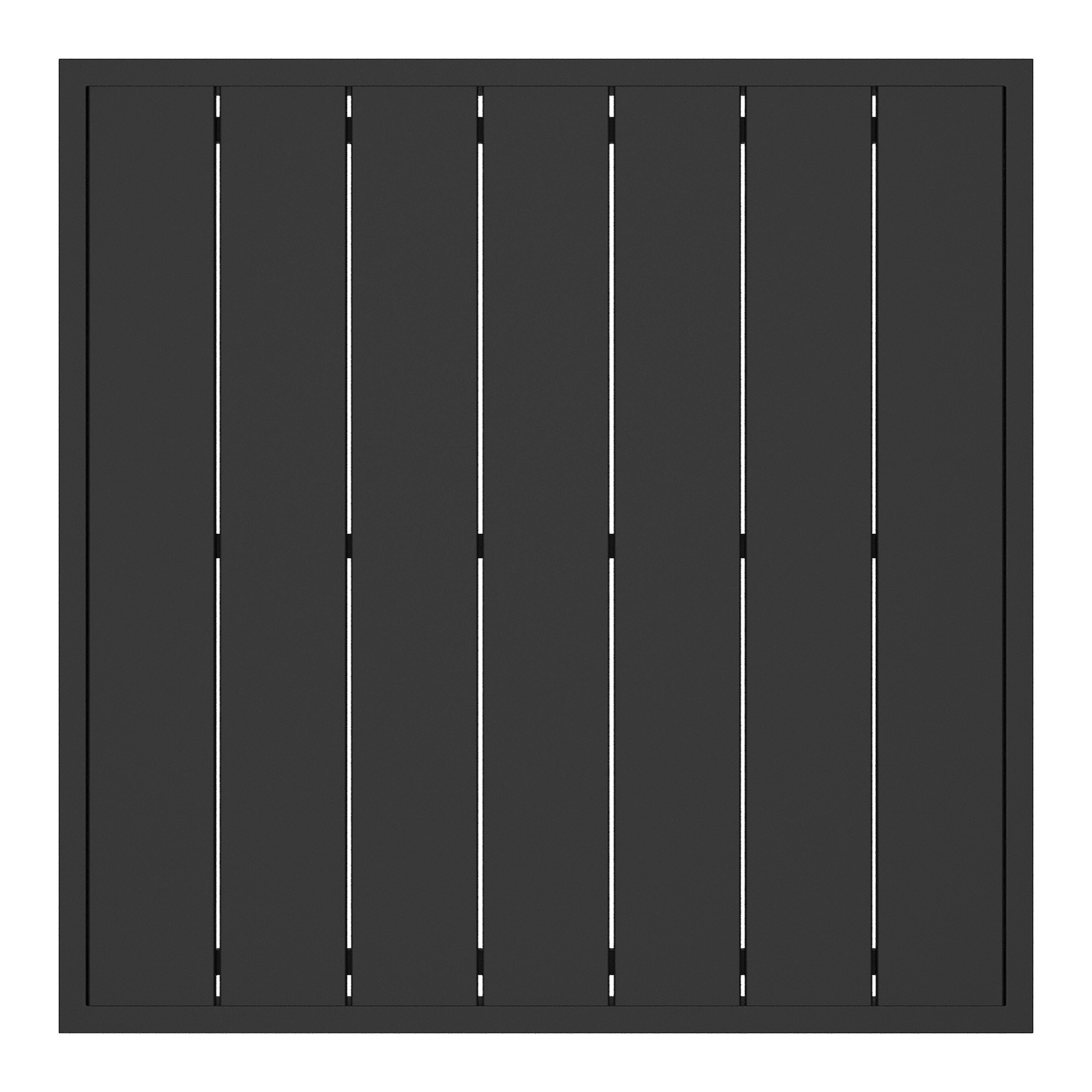 Table basse Caldela en aluminium noir - Lg. 70 x Lrg. 70 x Haut. 31 cm