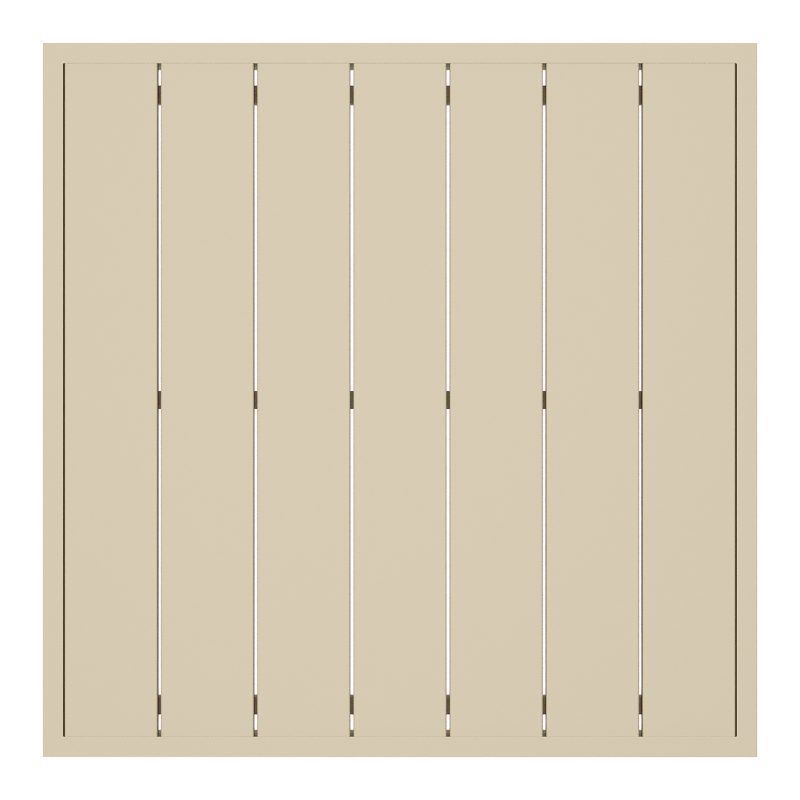 Caldela loungetafel in beige aluminium - L 70 x B 70 x H 31 cm